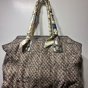 Coach Elegant Snake Print shoulder Bag